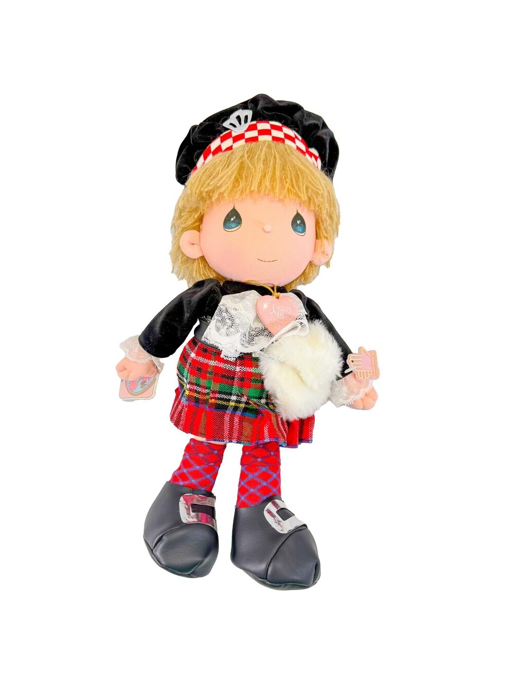 Precious Moments 1987 Worlds Children Scottish Doll  Eric #16003 Kilt & Boots